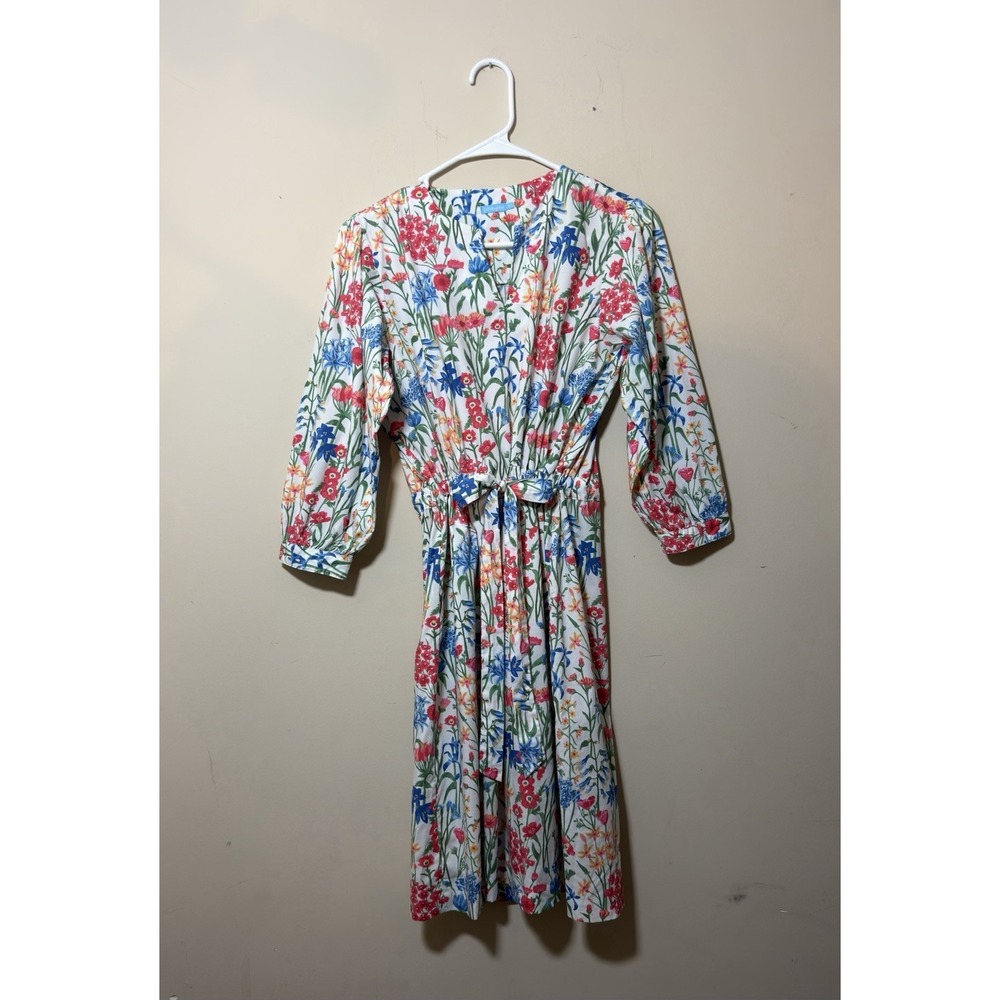 J MCLAUGHLIN Evalyn Madeira Garden Floral  Poplin Dress Size Small